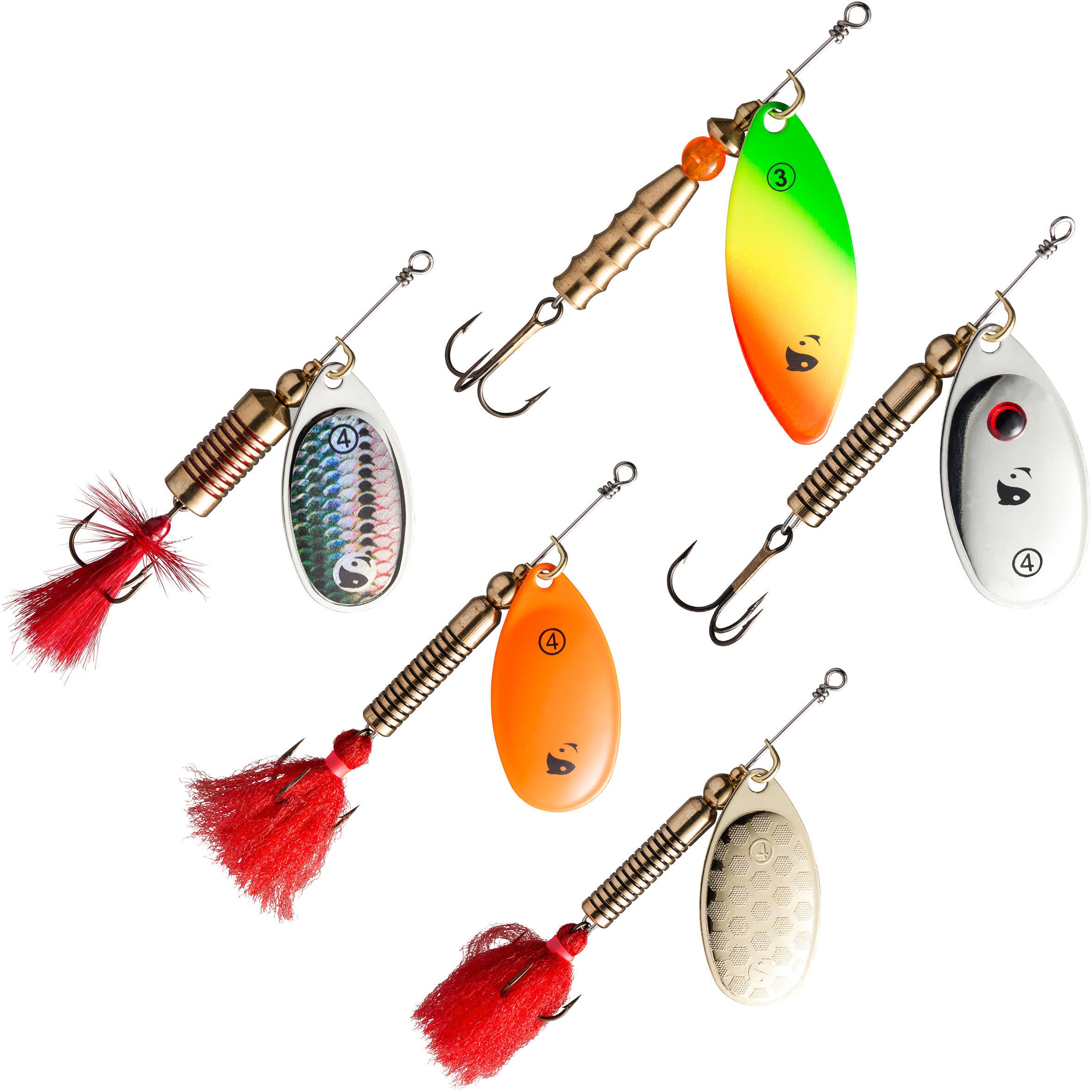 Neman New Predator spinner set for fishing CAPERLAN, colorful