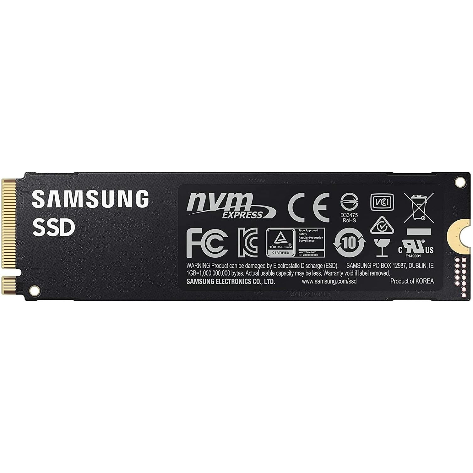 سعة تخزين داخلية Samsung 980 PRO، M.2، 1 تيرابايت [MZ-V8P1T0BW]