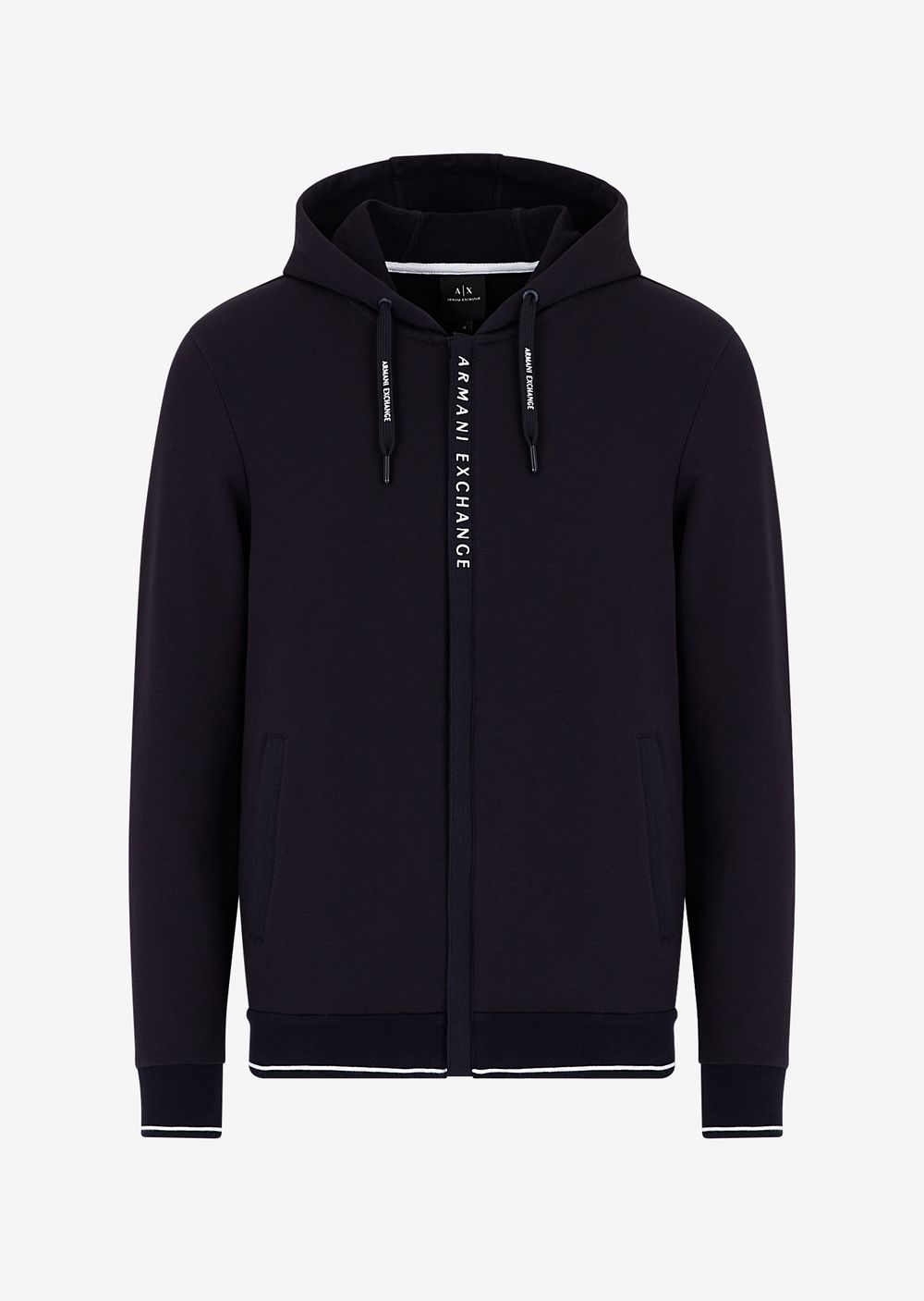 Armani Exchange Zip Hoodie, blue