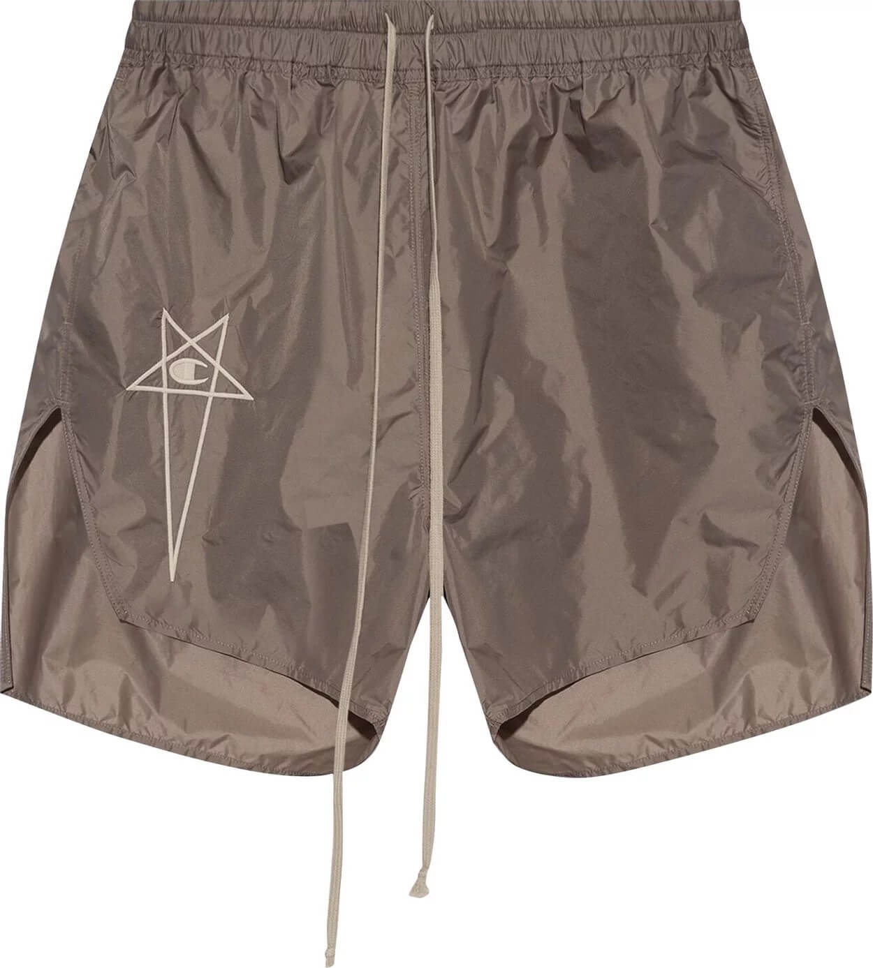 Rick Owens x Champion Woven Dolphin shorts, dusty gray