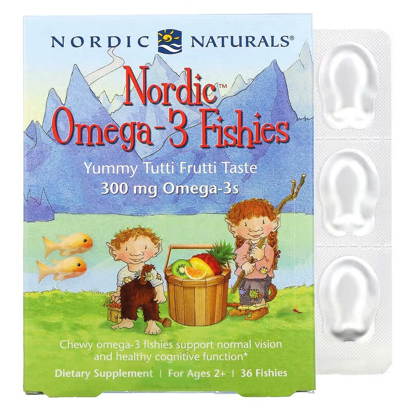 Omega-3 for children over 2 years old Nordic Naturals 300 mg, 36 fish