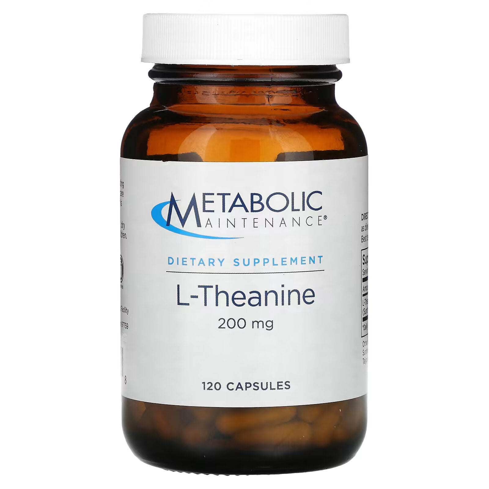 Metabolic Maintenance, L-Theanine, 200 mg, 120 Capsules