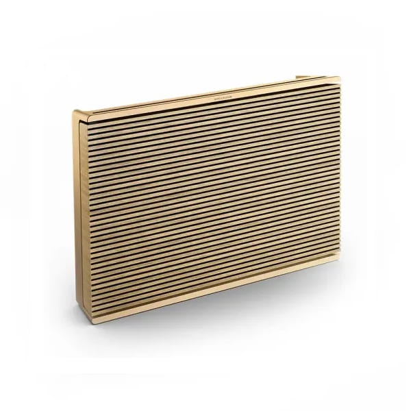 Bang & Olufsen Beosound Level Wireless Speaker, Wi-Fi, Gold/Light Oak