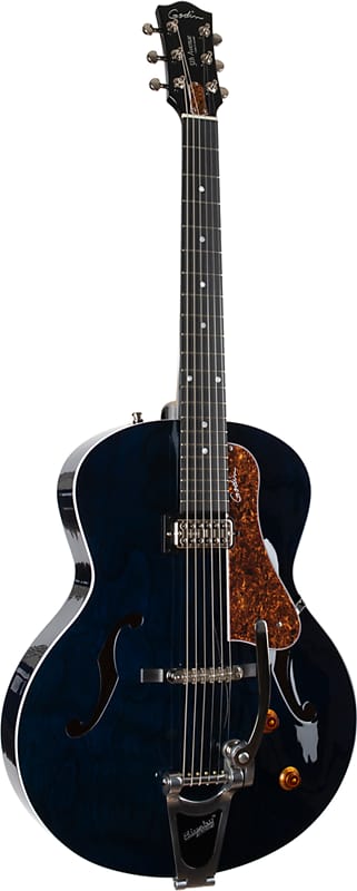 Godin 5th Avenue Night Club Hollowbody Electric Guitar, Indigo Blue