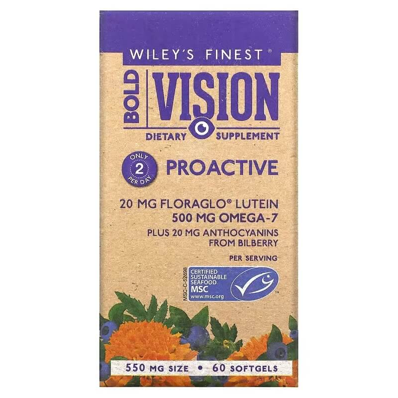 Bold Vision Proactive Wiley's Finest, 60 Softgels