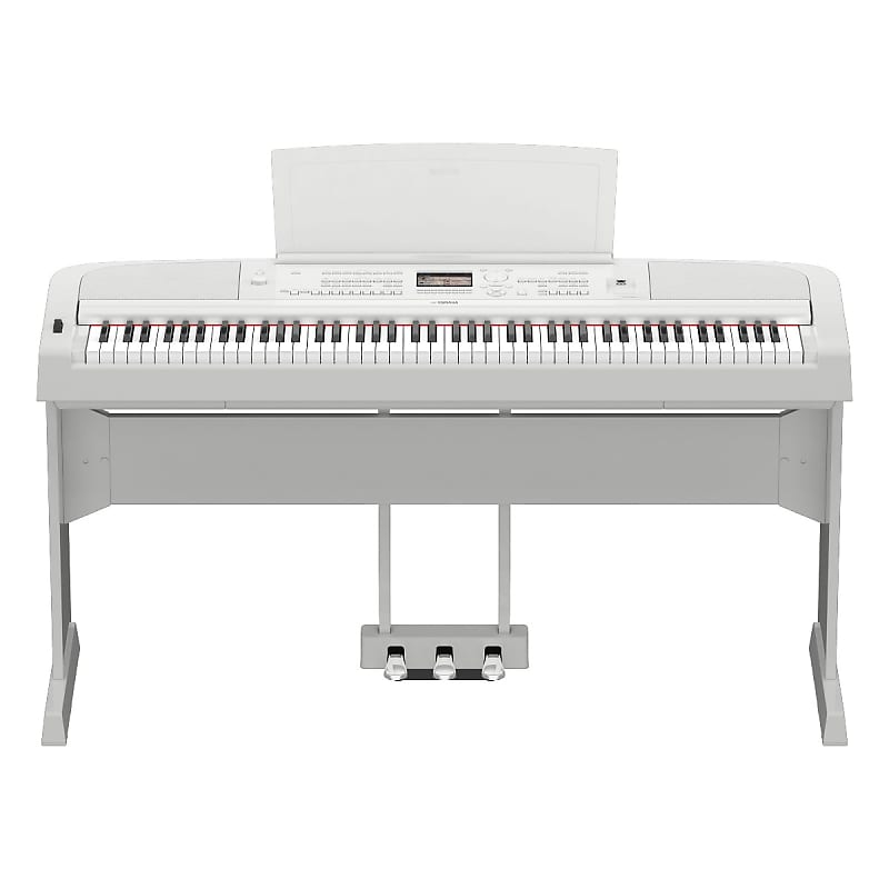 Yamaha DGX670WH Portable Grand Piano, 88 Keys, White