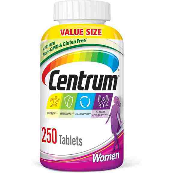 Multivitamins Centrum Multivitamin Women with fruit flavor, 250 tablets