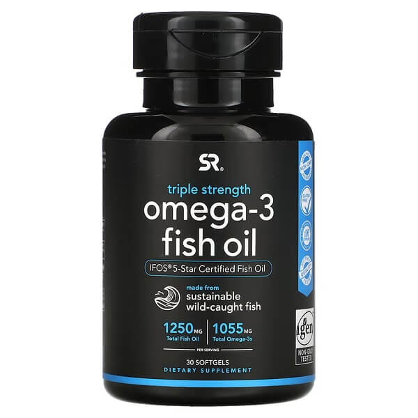 Sports Research Omega-3 Fish Oil, 30 Tablets