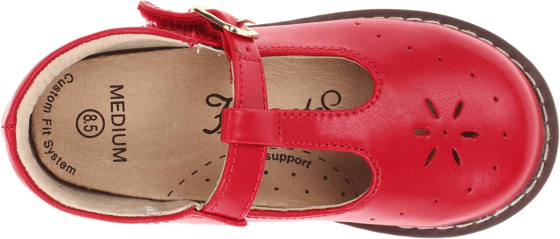 Sherry 2 FootMates Flats, Apple Red