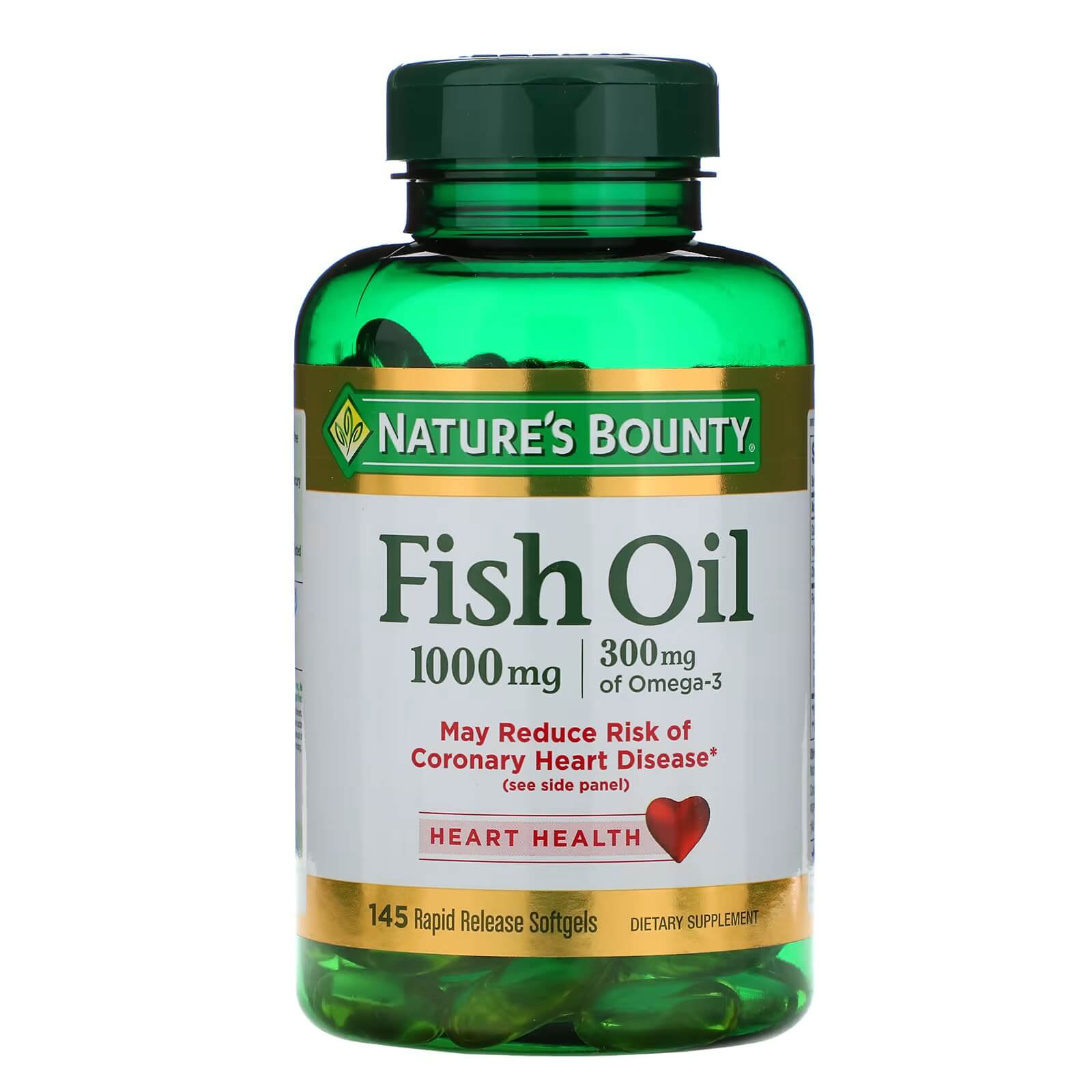 Nature's Bounty Fish Oil 1000 mg, 145 capsules