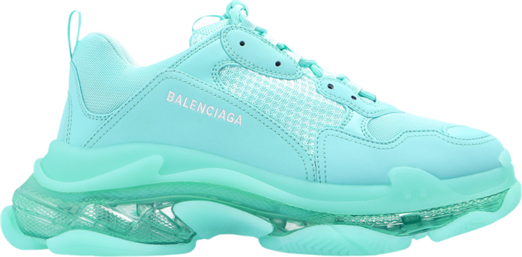 حذاء رياضي Balenciaga Triple S بنعل شفاف - نعناعي، أخضر