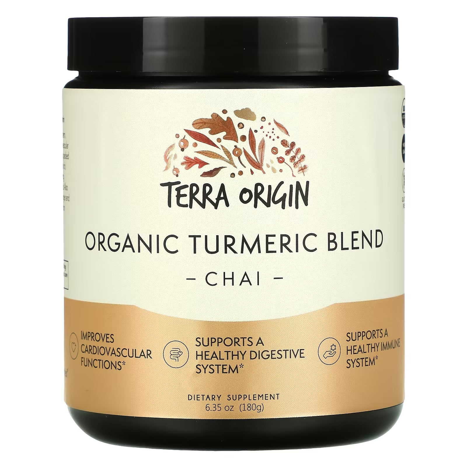 Terra Origin Organic Turmeric Blend, 180 g