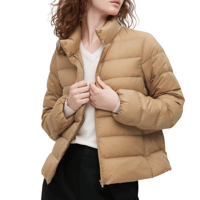 Women's down jacket Uniqlo Ultra light down, beige