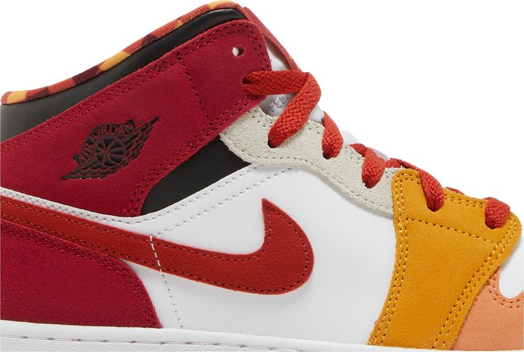 Air Jordan 1 Mid SE GS Picnic sneakers, white