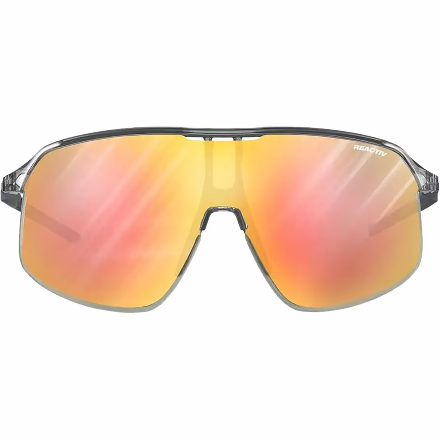 نظارات شمسية Julbo Density، رمادية/زرقاء شفافة، REACTIV 1-3 Light Amplifier