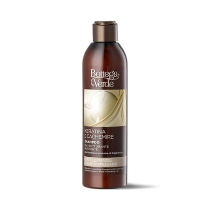 Bottega Verde Nourishing restructuring shampoo with keratin and cashmere, 250 ml