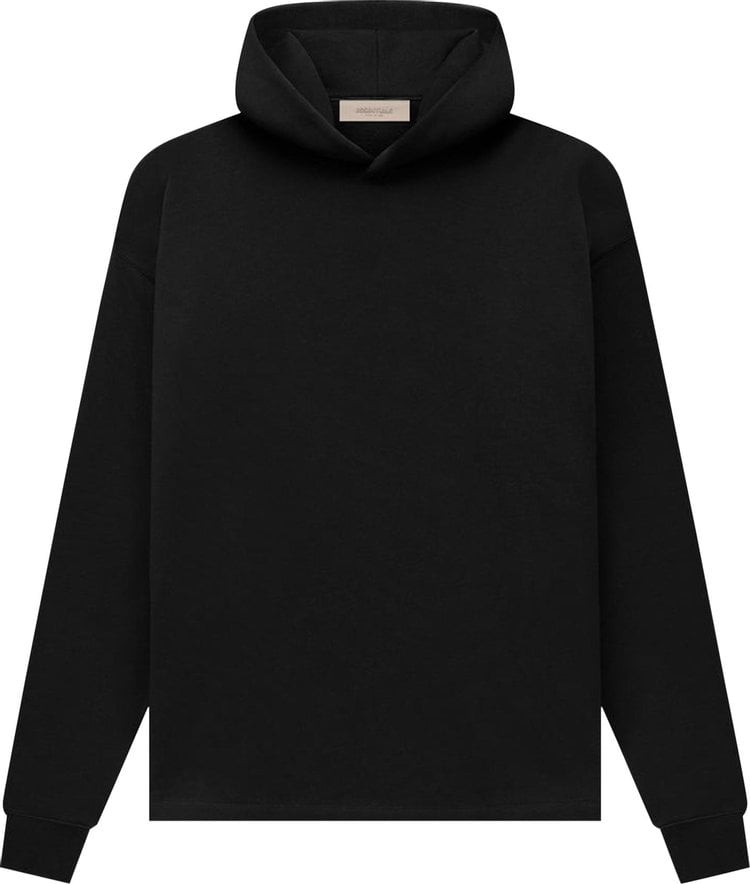 Fear of God Essentials Relaxed Hoodie 'Stretch Limo', black