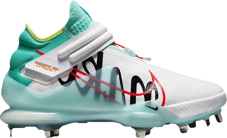 Nike Force Zoom Trout 7 'White Aurora Green' Boots, White