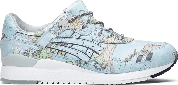 Atmos x gel lyte 3 'world map' Asics sneakers, blue