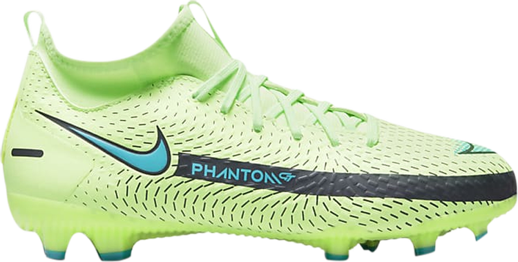 حذاء Nike Phantom GT Academy DF MG GS 'Lime Glow' باللون الأخضر