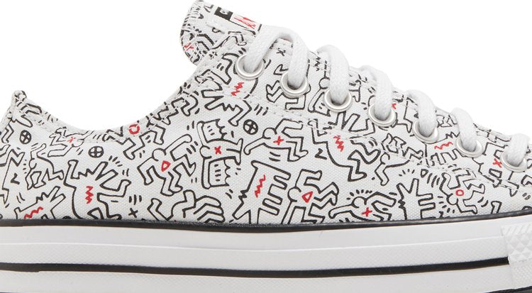 Converse Keith Haring x Chuck Taylor All Star Low Dancing Figures Allover Print Sneakers, White