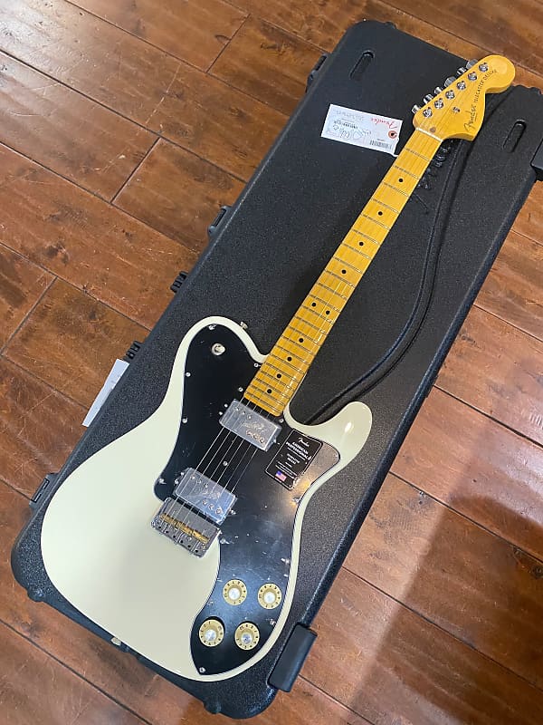 Fender American Professional II Telecaster Deluxe Maple Olympic White #US22041643 (8 lbs., 3 3 oz) American Professional II Telecaster Deluxe with Maple Fretboard