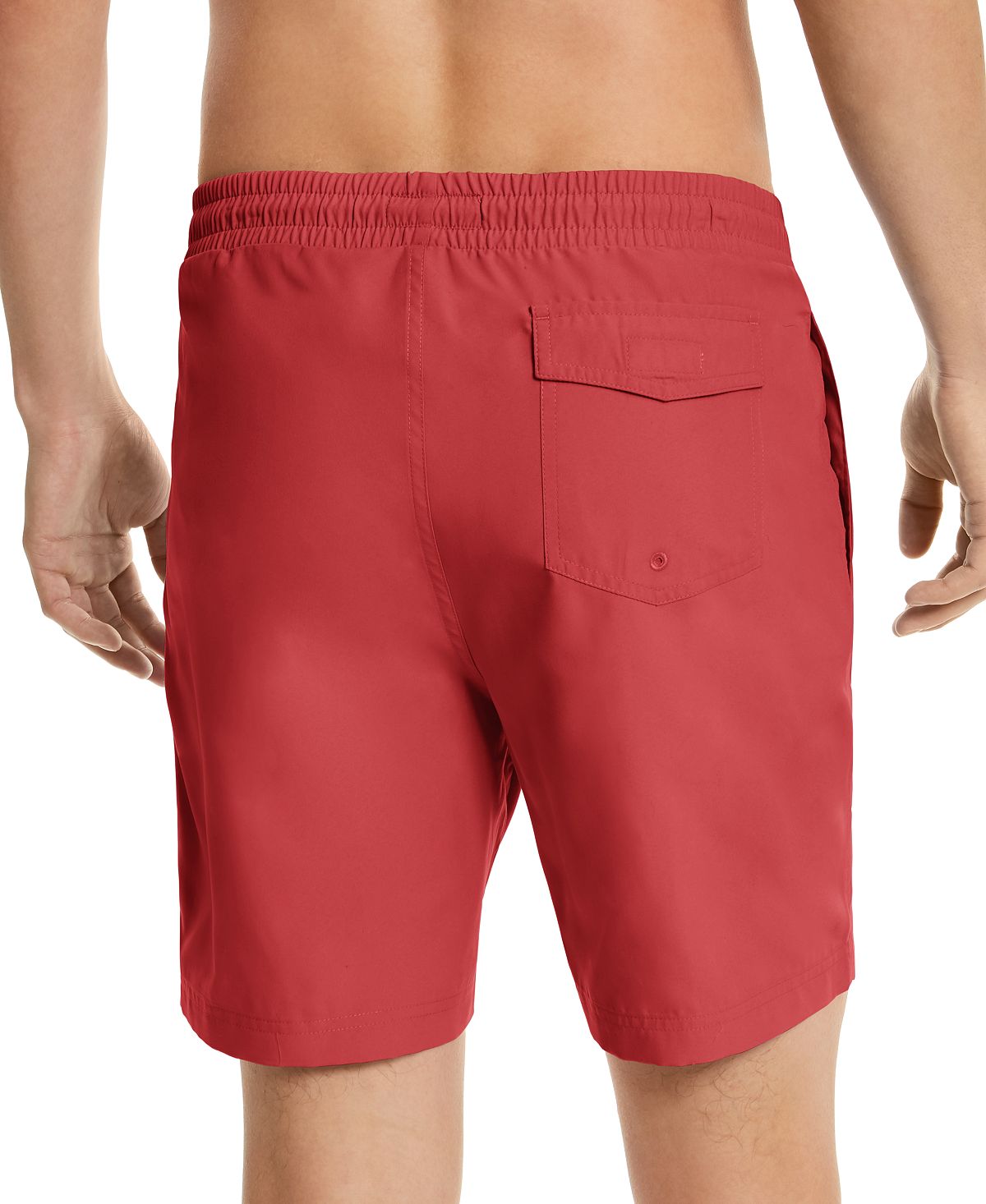 Men's quick-dry performance solid 7 swim trunks created for Macy's Club Room