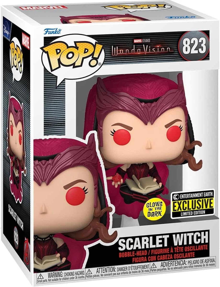 Funko Pop! Marvel: WandaVision - The Scarlet Witch Glow-in-The-Dark Exclusive