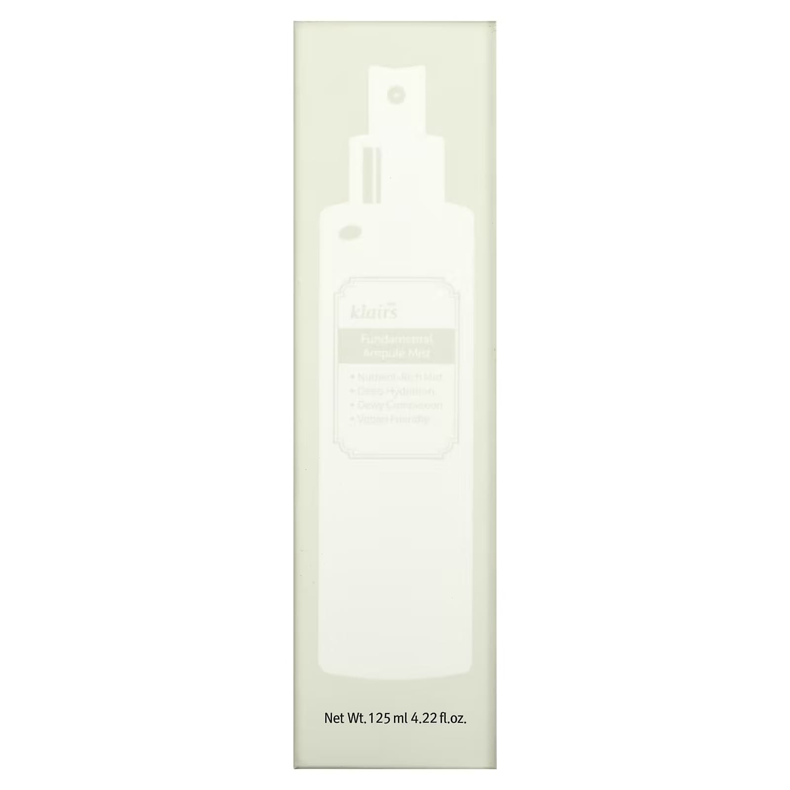 Antioxidant moisturizing facial toner mist Dear, Klairs Fundamental Ampule Mist, 125 ml