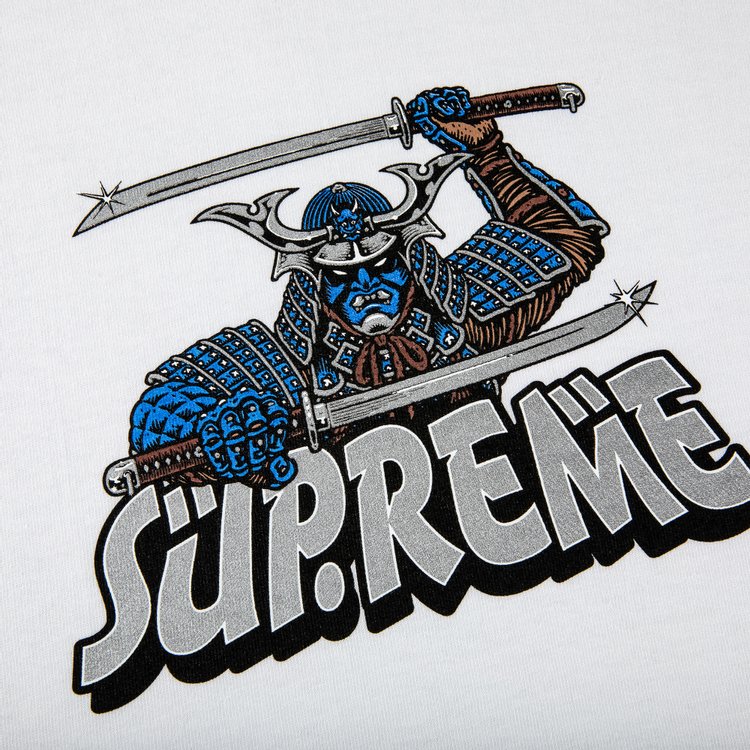 تي شيرت Supreme Samurai باللون الأبيض