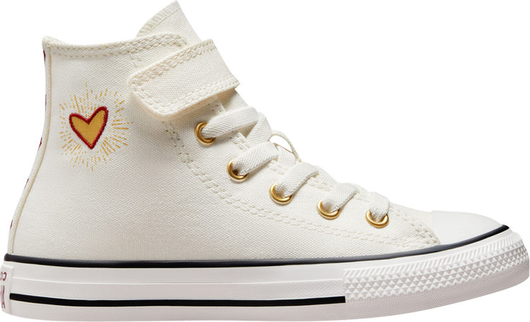 Converse Chuck Taylor All Star Easy-On High PS Valentines Day 2023 Sneakers - Vintage White, Cream