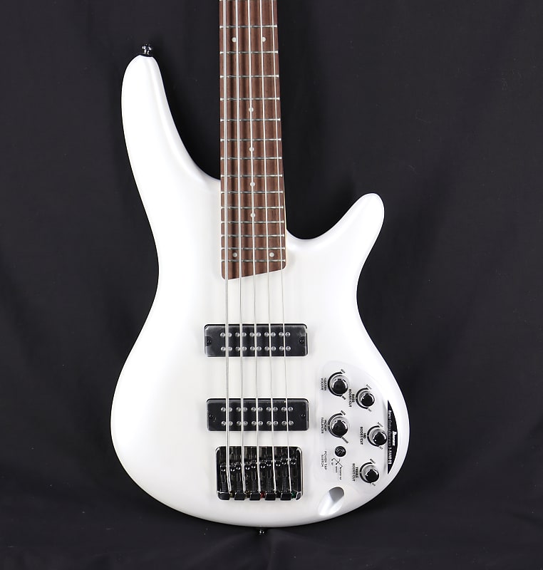 Ibanez Standard SR305E 5-String Electric Bass Guitar - Pearl White