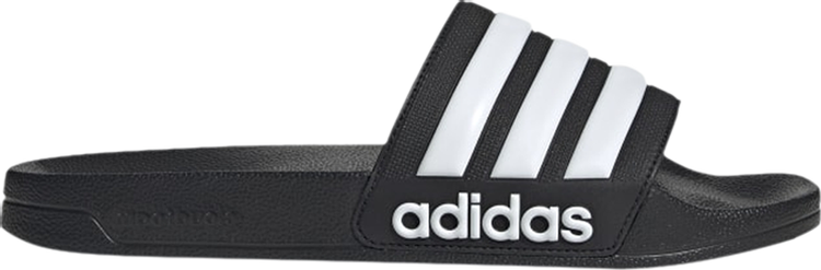 Adidas Adilette Shower Slide 'Black White' Sandals, black