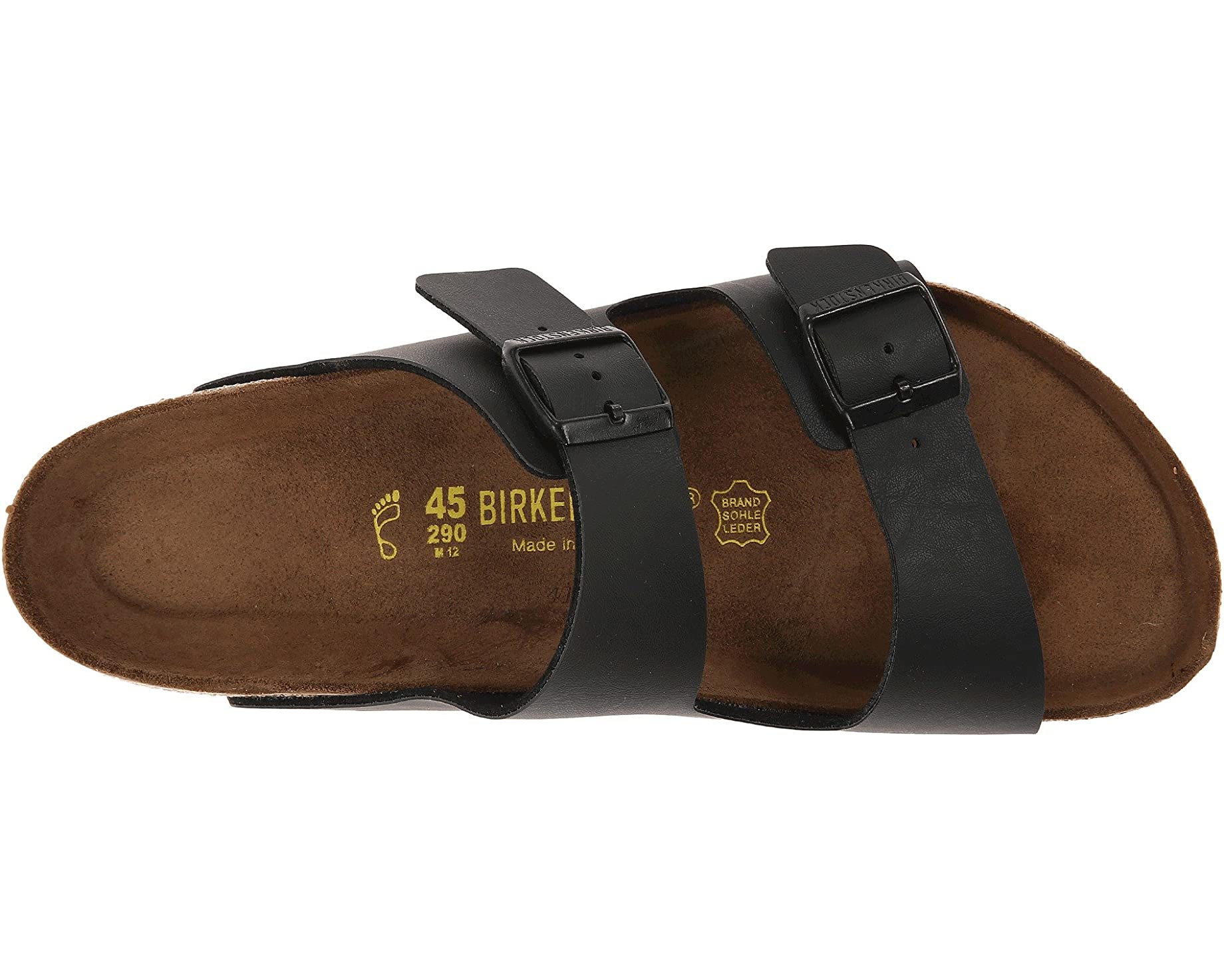 Arizona Soft Footbed Birkenstock Sandals, Black