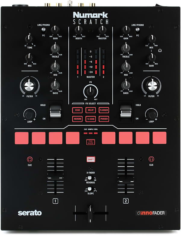 Numark Scratch 2-Channel Scratch Mixer for Serato DJ Pro SCRATCHXUS