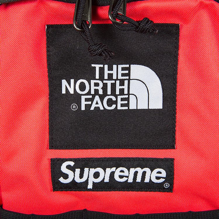 حقيبة ظهر Supreme x The North Face RTG باللون الأحمر الفاتح، أحمر