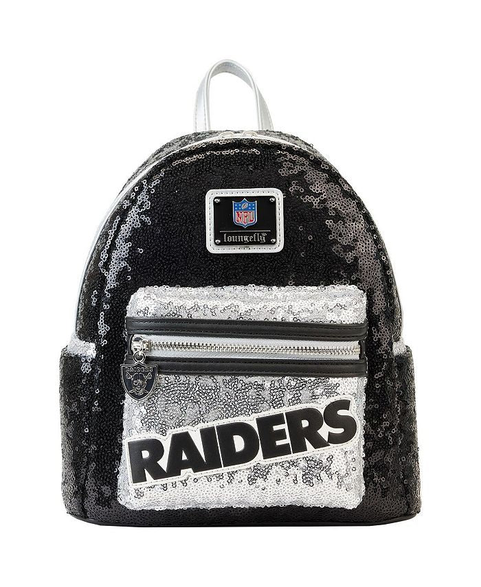 Men's and Women's Las Vegas Raiders Loungefly Sequin Mini Backpack, Black