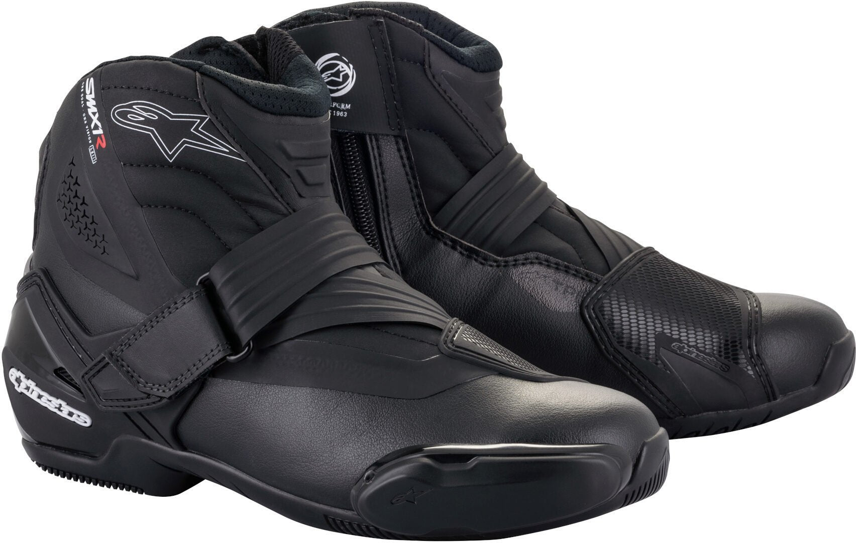 حذاء دراجة نارية Alpinestars SM-1 R V2، أسود