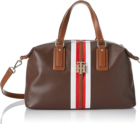 Women's Tommy Hilfiger Jaden Satchel Crossbody Bag, Chestnut