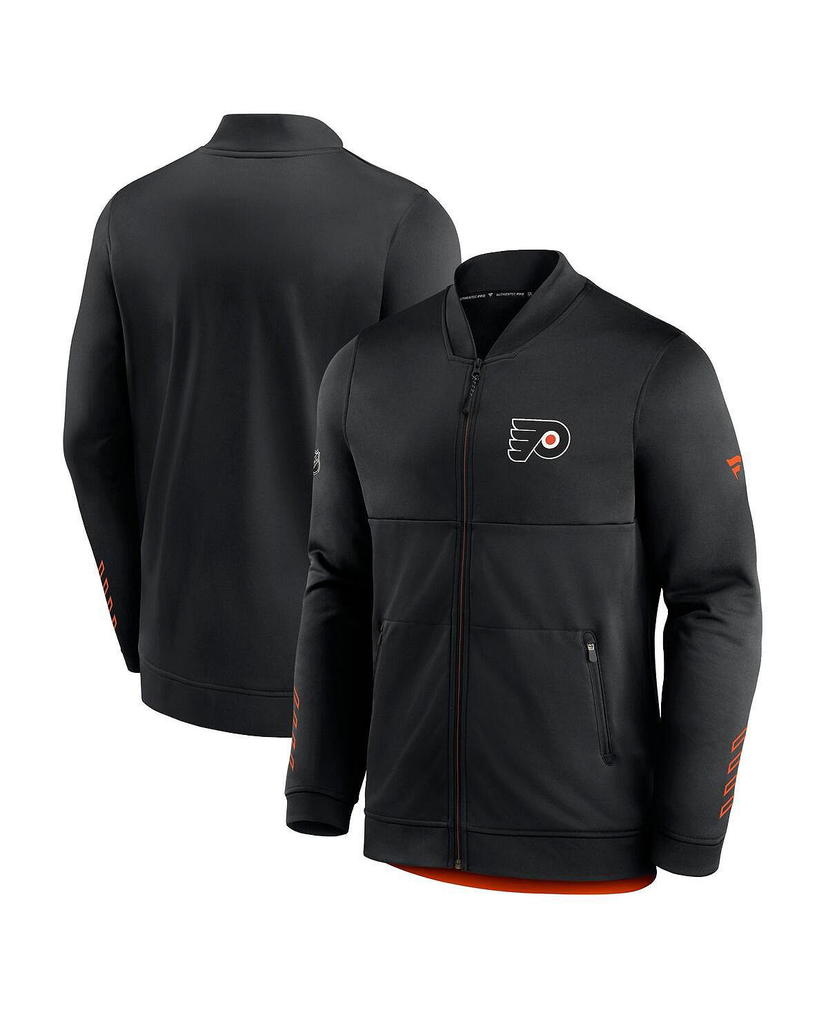 Fanatics Men's Branded Philadelphia Flyers Locker Room Black Full Zip Jacket black