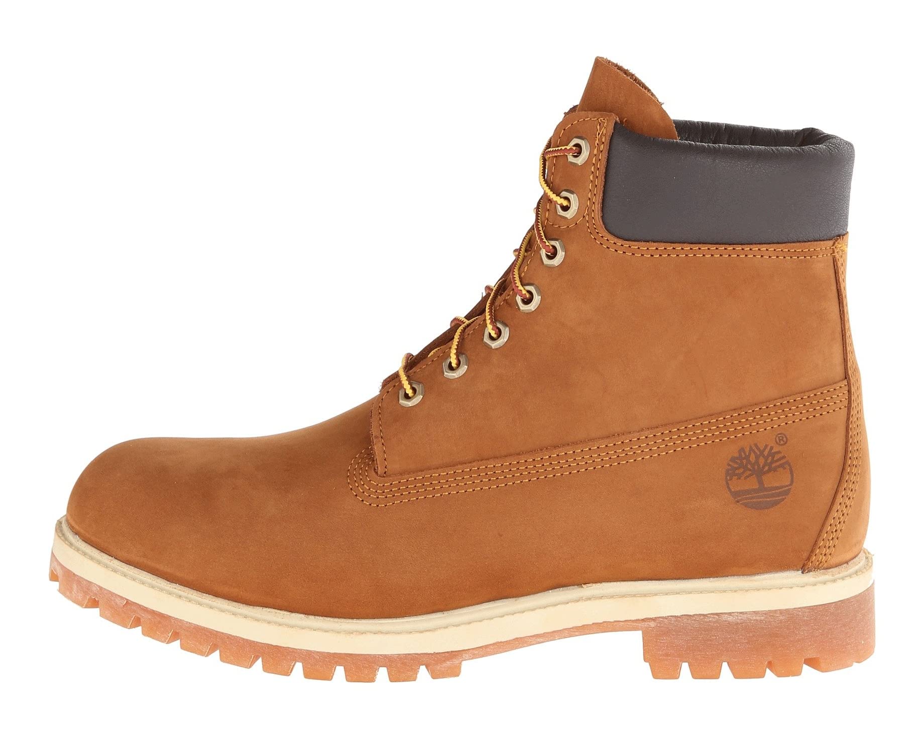 حذاء Timberland الفاخر المقاوم للماء مقاس 6 بوصات، لون بني صدئ