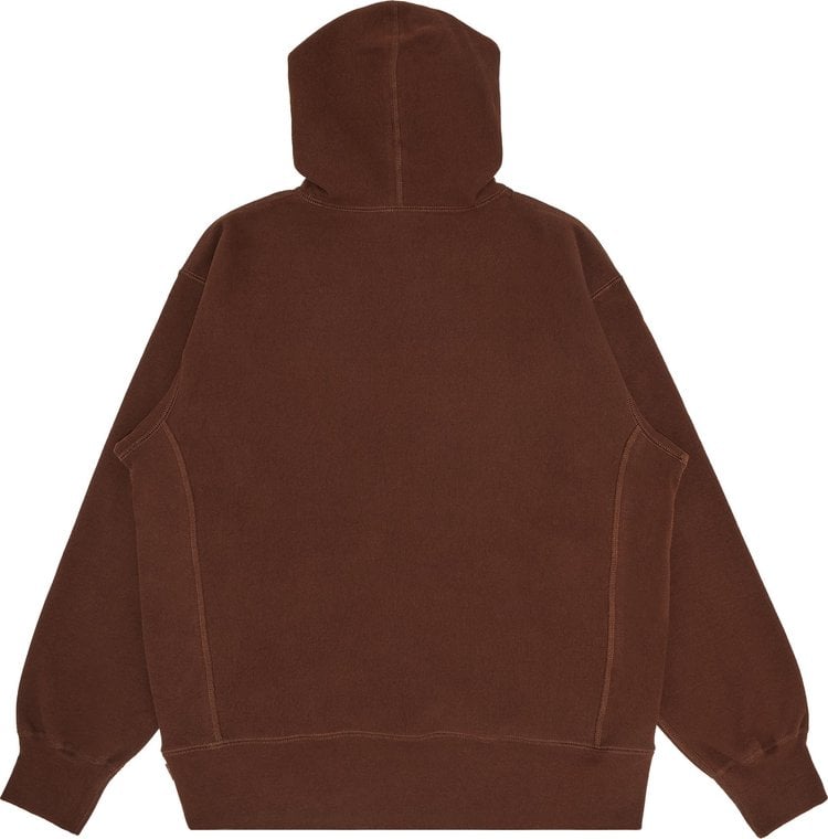 Supreme Capital Hooded Sweatshirt 'Dark Brown', brown