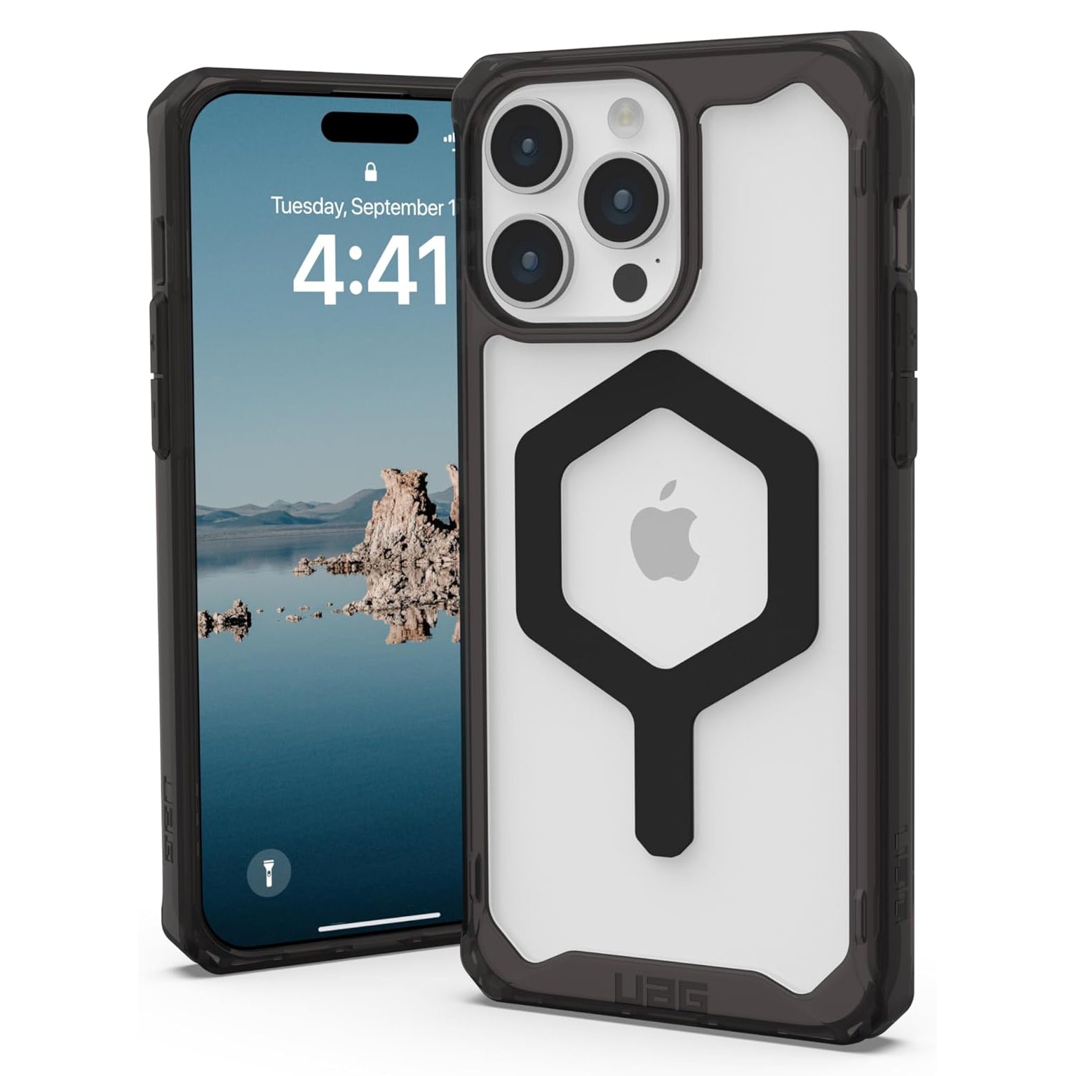 Case UAG Plyo for iPhone 15 Pro Max, Black/Black