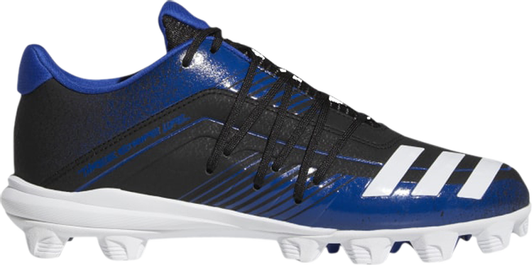 Adidas Afterburner 6 Grail MD 'Black Collegiate Royal' Cleats, Blue