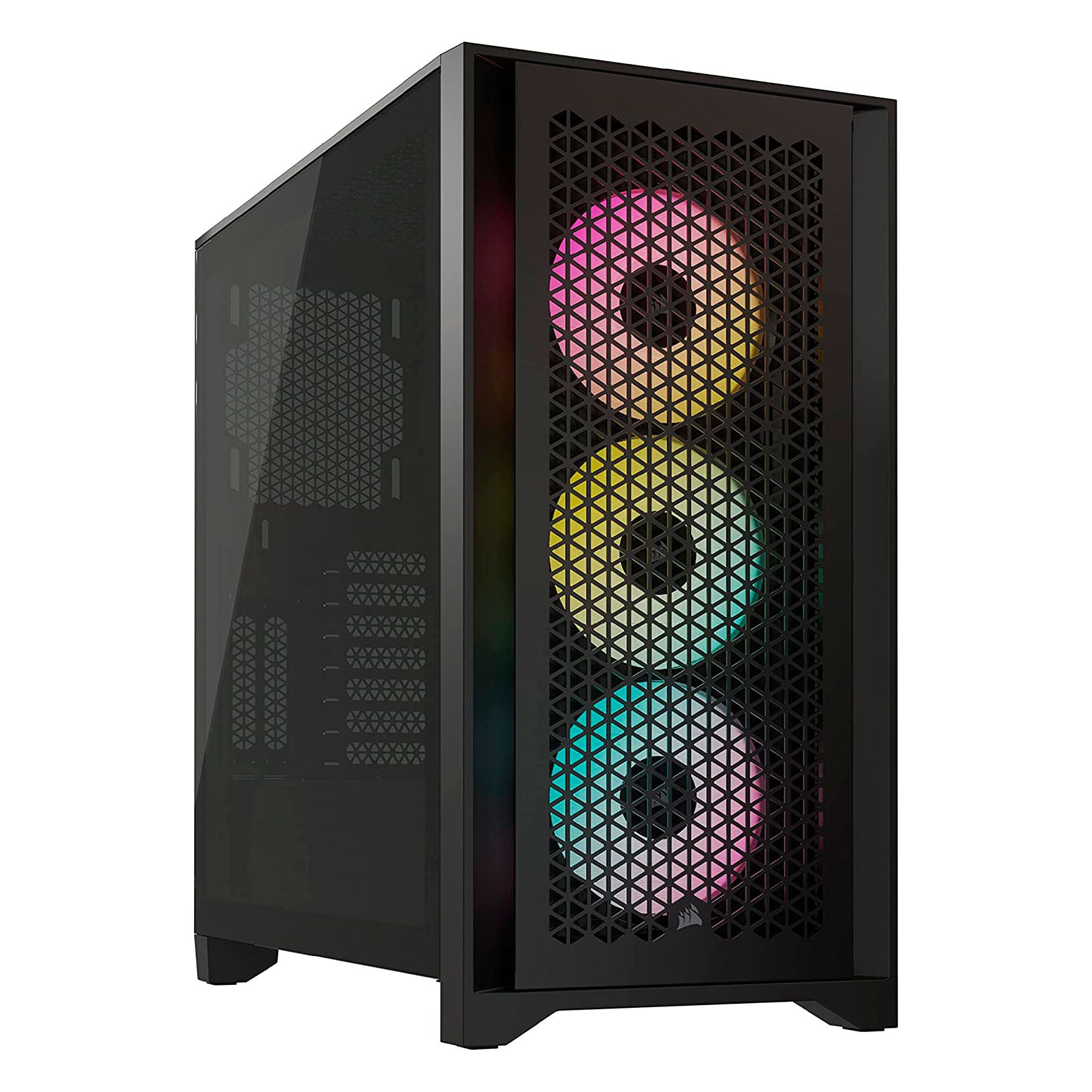 Corsair 4000D RGB Airflow ATX Tempered Glass Case, Mid Tower, Black, CC-9011240-CN