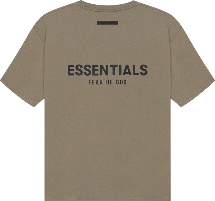 Fear of God Essentials Short-Sleeve Tee 'Taupe', Tan