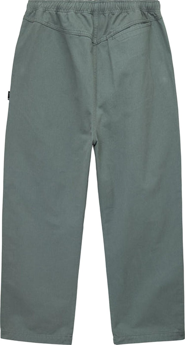 بنطال شاطئ Stussy Brushed Beach Pant "Sage" باللون الأخضر