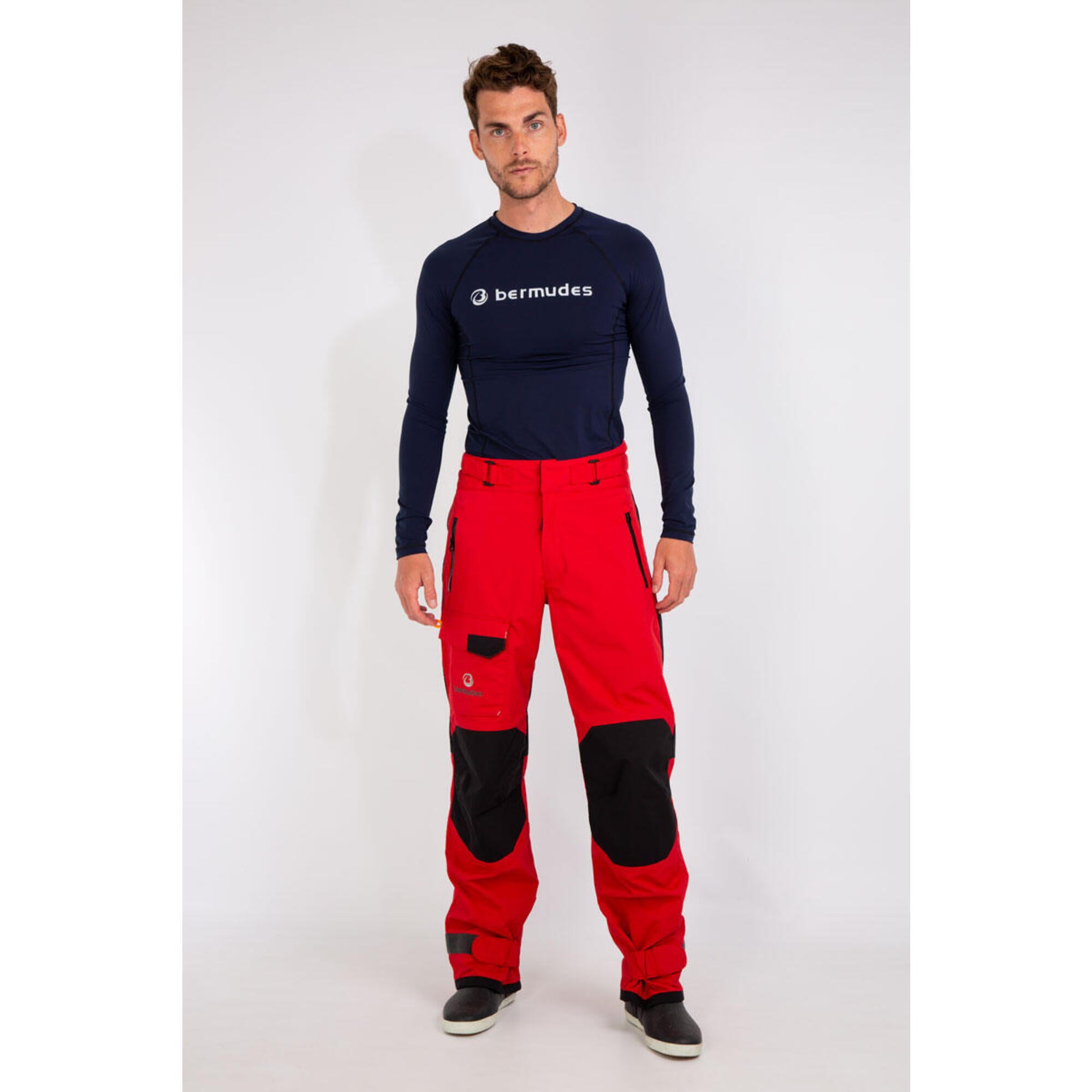 Unisex VENTURI watersports sailing pants Bermudes, red