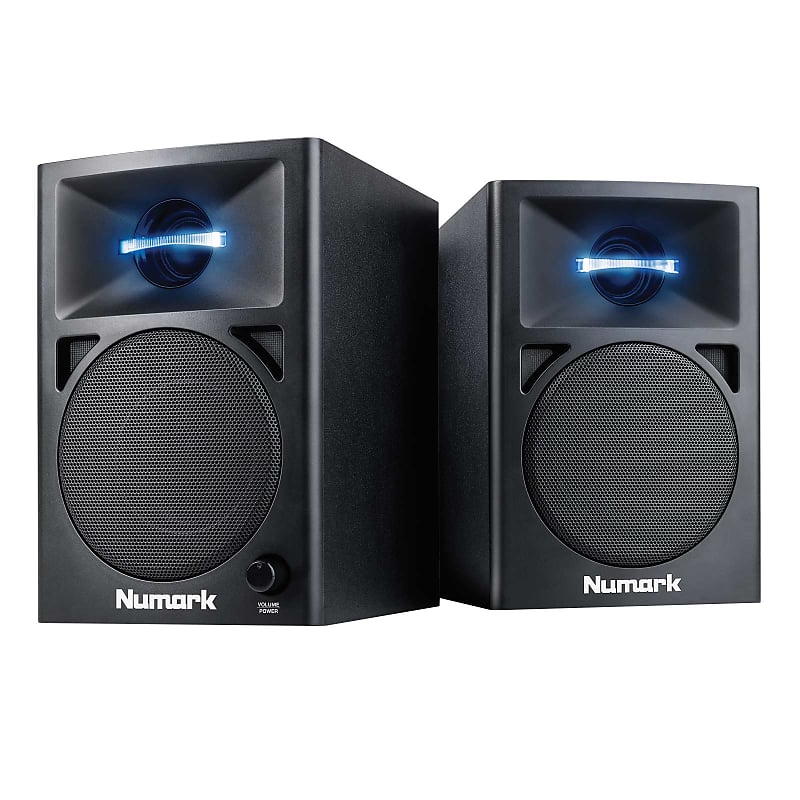 Numark N-Wave 360 60W Powered Desktop Computer/Studio Monitor DJ Speakers Pair Numark N-Wave 360 60W Powered Desktop Computer/Studio Monitor DJ Speakers Pair