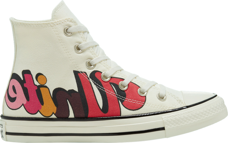 Converse Wmns Chuck Taylor All Star High Girls Unite Sneakers, cream